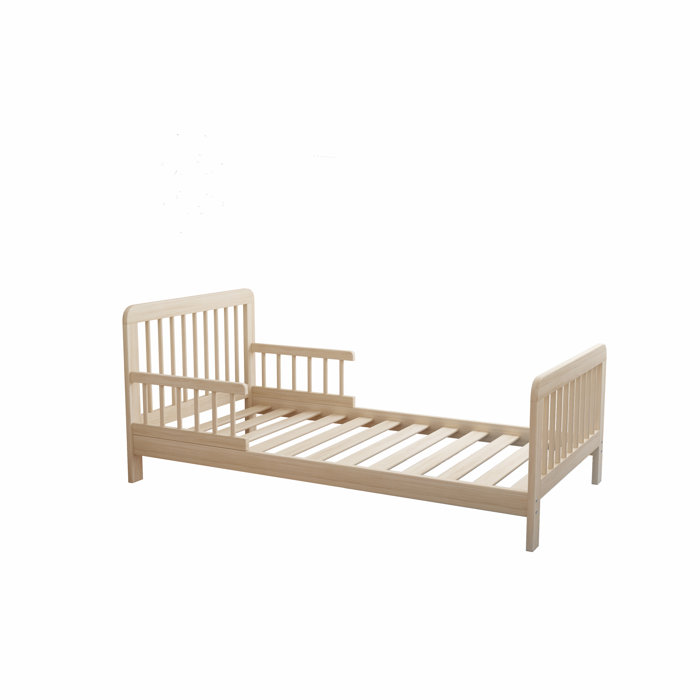 Harriet Bee Boje Toddler Solid Wood Platforms Bed and Mattress by